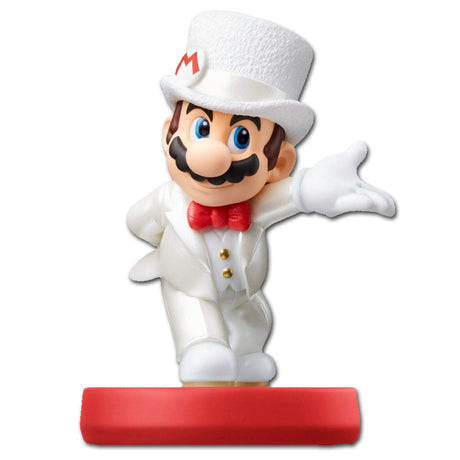 Mario Wedding Outfit amiibo med hvid hat og rød butterfly