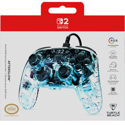 Turtle Beach Afterglow Clear Wired – Switch-controller – Emballagens front