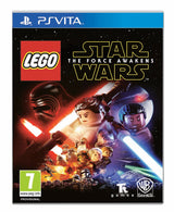 LEGO Star Wars: The Force Awakens – PS Vita-spillets forside med Rey og Star Wars-figurer