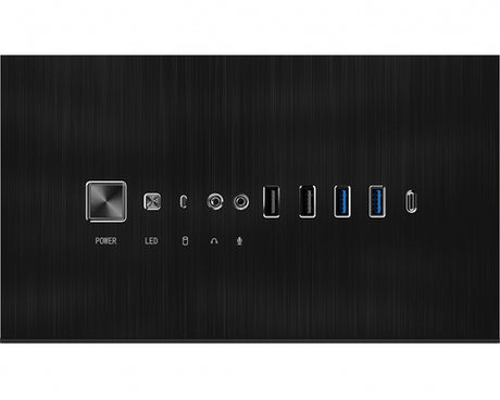 MSI MPG SEKIRA 500P – sort PC-kabinet – frontens tilslutninger