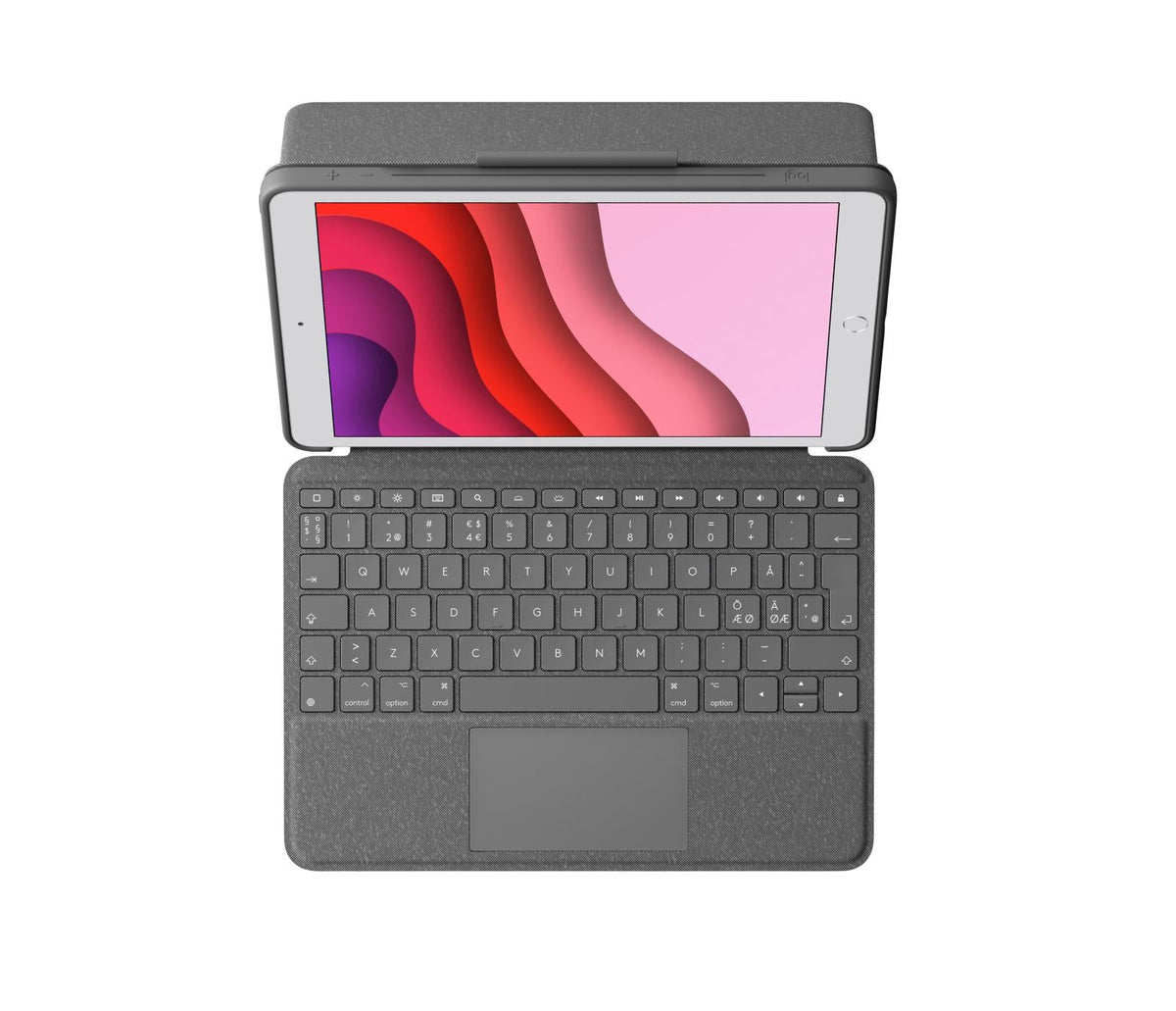 Logitech - Combo Touch for iPad 7th generation - GRAPHITE Nordic Logitech