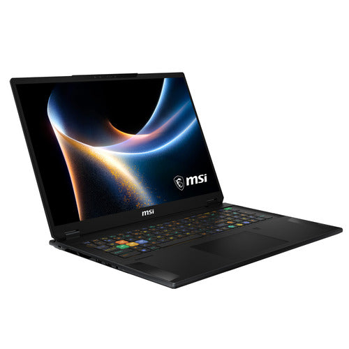 MSI Stealth 18 HX A2WI-203FRYNN – åben computer fra modsatte vinkel