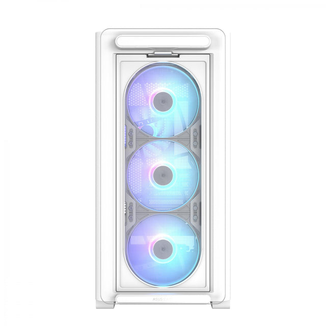 ASUS A23 PLUS Tempered Glass ARGB mATX Case - White ASUS