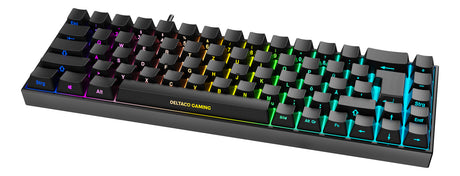 DELTACO GAMING DK440R Tastatur Mekanisk RGB Trådløs Kabling Tysk Deltaco