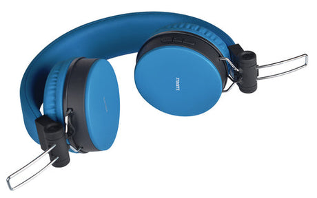 Foldbar on-ear BT headset, 3,5 mm, blå streetz