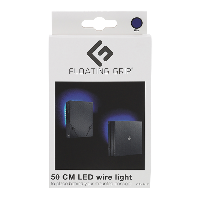 Floating Grip LED Wire Light – blå, USB