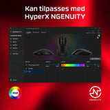 HyperX Pulsefire Haste 2 Optisk Kabling Sort Hewlett-Packard