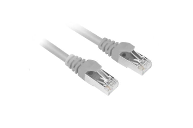 Gråt Sharkoon Cat.6 S/FTP kabel med RJ45-hanstik