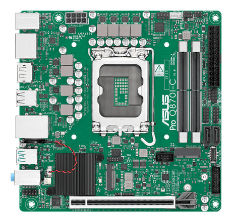 ASUS PRO Q870I-C-CSM set forfra med SO-DIMM-pladser