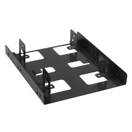 Sharkoon 3,5" BayExtension monteringsramme, 2 × 2,5", sort