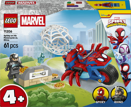 LEGO 11206 Marvel Spidey and his super friends Spidey on motorcycle vs. Rhino Lego