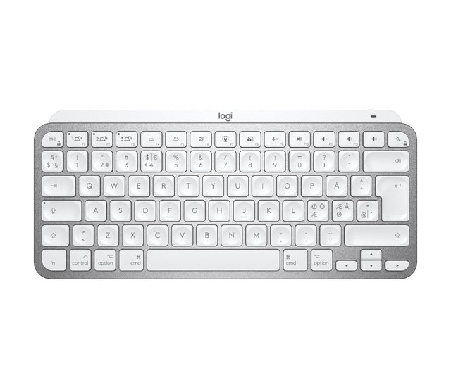 Logitech - MX Keys Mini For Mac Minimalist Wireless Illuminated Keyboard - Nordic Layout Logitech