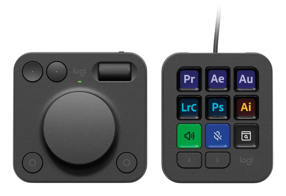 Logitech Master Series MX Creative Console Tastatur og drejeskive sæt RGB Kablet Logitech