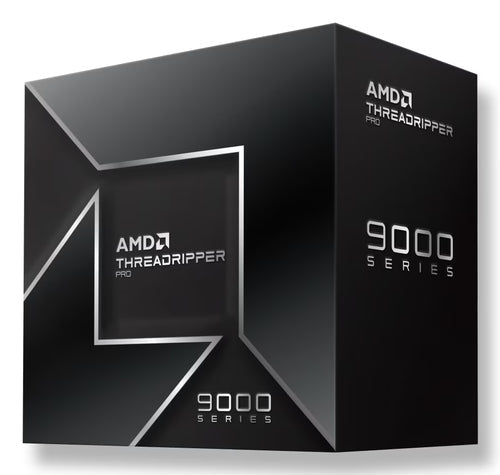 AMD Ryzen Threadripper PRO 9975WX – 32 kerner – Boxed uden køler – æskens forside set skråt