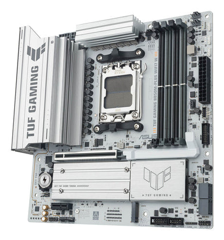 ASUS TUF GAMING B850M-PLUS WIFI7 W – skråt ovenfra
