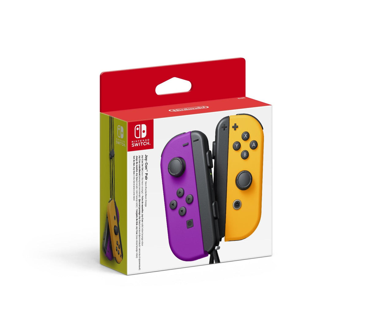 Nintendo Switch Joy-Con Controller Pair - Neon Lilla (L) & Neon Orange (R)