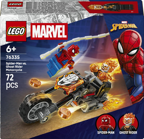 LEGO Super Heroes – Spider-Man mod Ghost Rider motorcykel