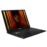 MSI Stealth 18 HX AI A2XWJG-013FR – åben computer fra modsatte vinkel