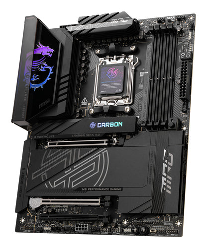 MSI MPG X870E CARBON WIFI bundkort - AM5, ATX - visning 3