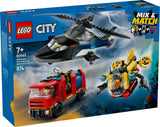 LEGO 60462 City Combination Set with Helicopter, Fire Truck and Submarine, Construction Toy LEGO