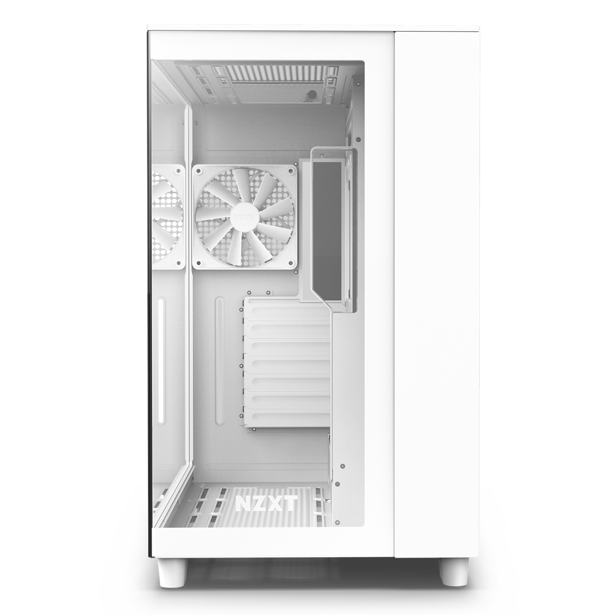 NZXT H9 Flow White Dual Chamber Mid Tower Case