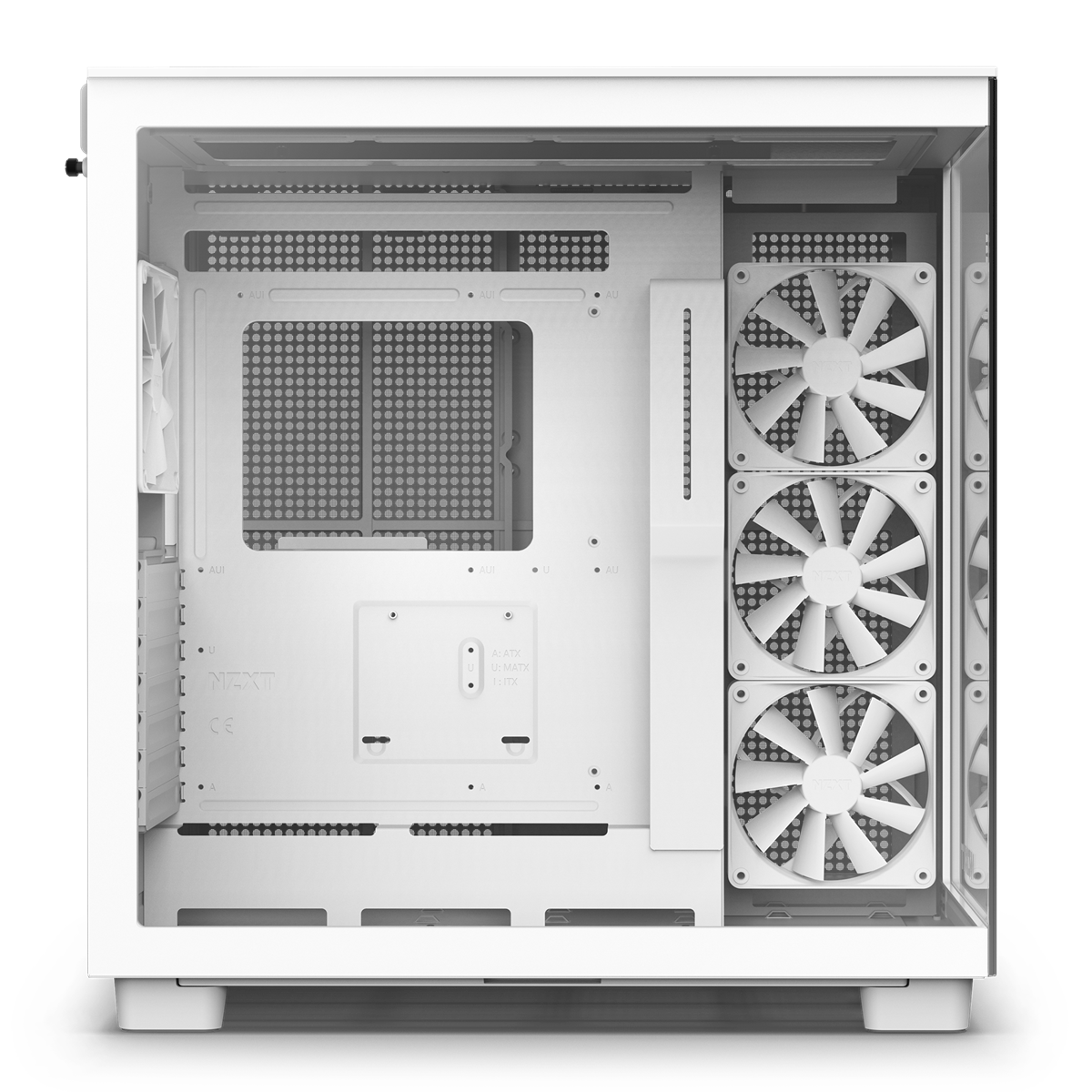 NZXT H9 Flow White Dual Chamber Mid Tower Case