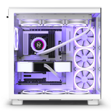 NZXT H9 Flow White Dual Chamber Mid Tower Case