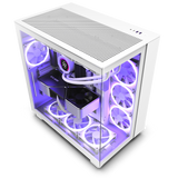 NZXT H9 Flow White Dual Chamber Mid Tower Case