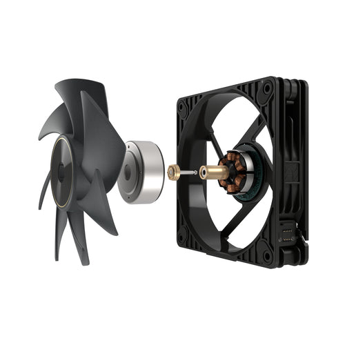 ASUS ProArt PF120 sort – illustration af adskilt rotor og motor