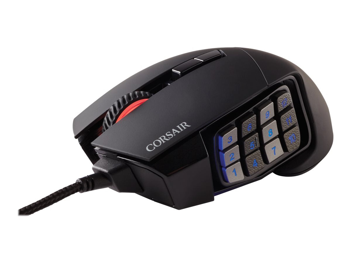 CORSAIR Gaming Scimitar RGB Elite Optisk Kabling Sort