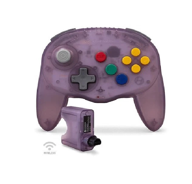 Hyperkin Admiral – trådløs N64-controller – lilla – produktbillede 1