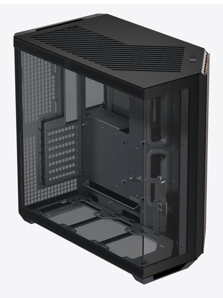 APNX V1, Midi-Tower, ATX, Tempered Glass - Wood, black Aerocool Advanced Technologies Co., LTD (APNX)