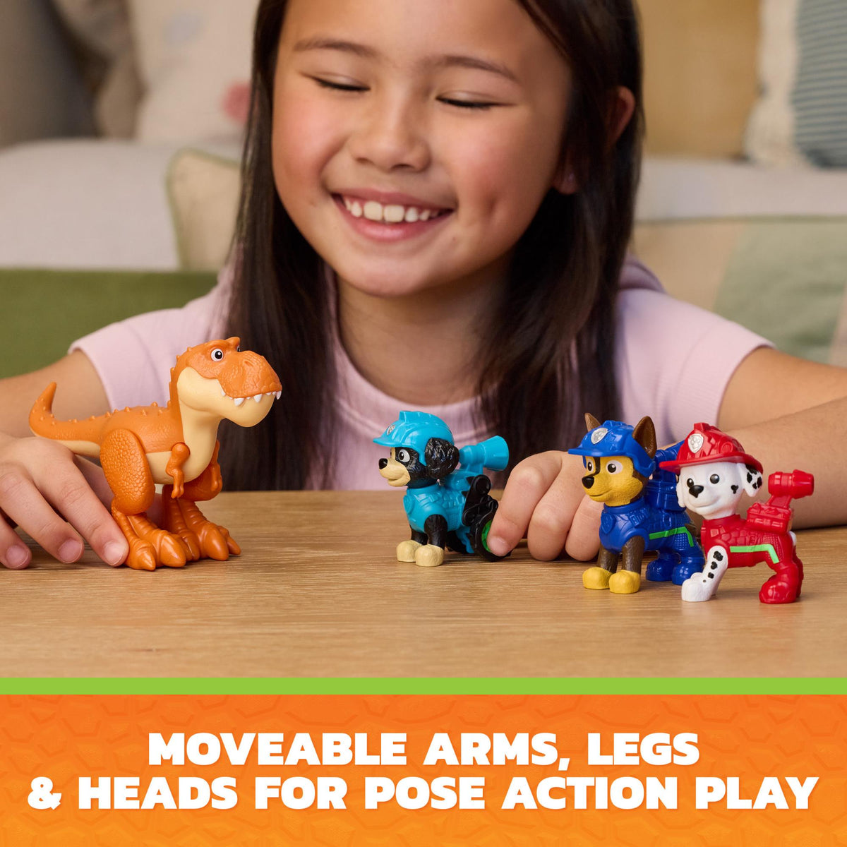 Paw Patrol The Dino Movie – Dino Adventure figursæt, 6 figurer – produktbillede 5