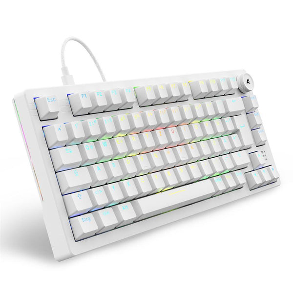 Sharkoon SKILLER SGK25 gamingtastatur – hvid, DE, Huano Red
