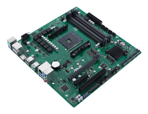 ASUS PRO B550M-C/CSM – micro ATX AM4 bundkort – skråt ovenfra