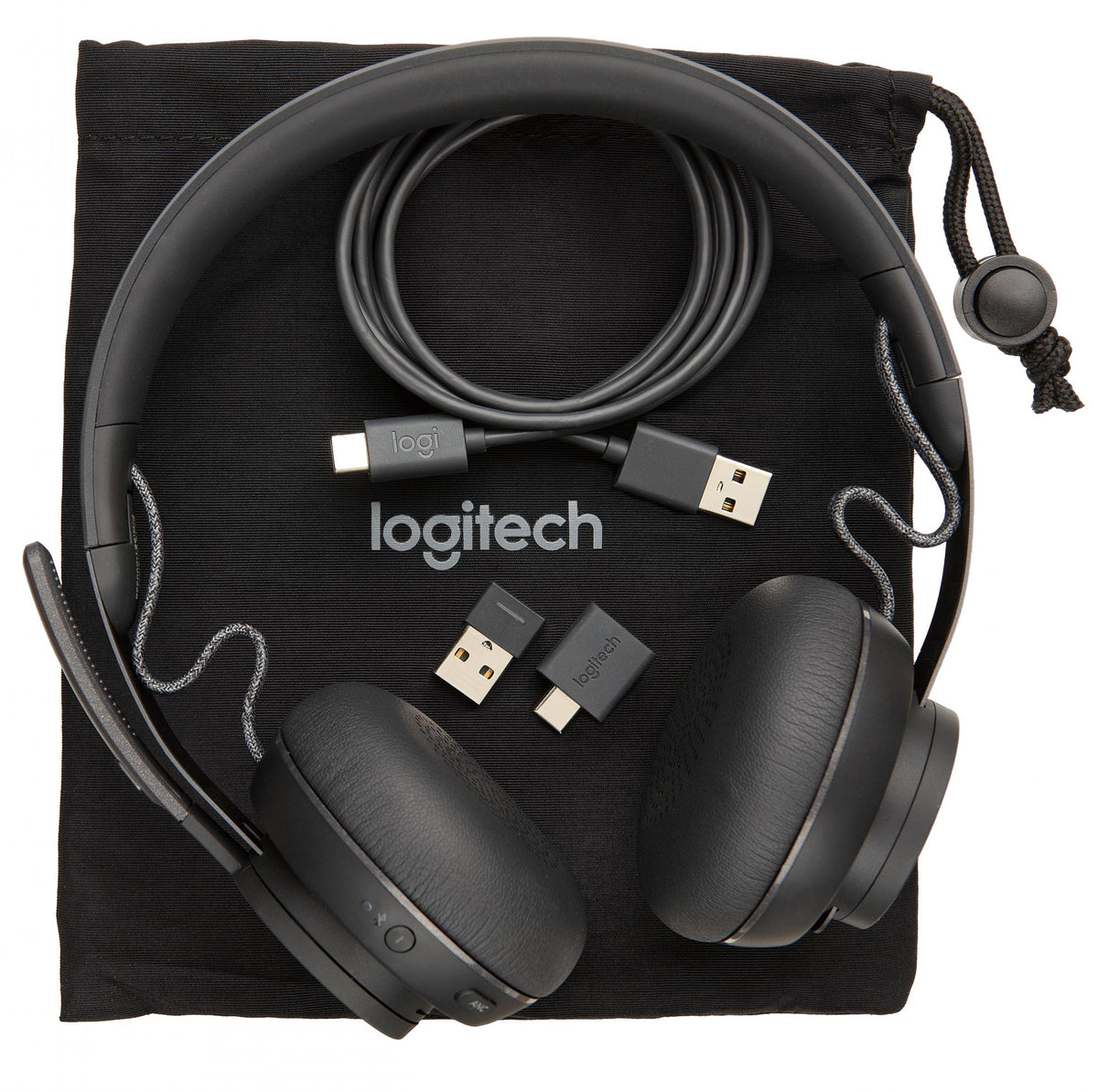 Logitech - Zone Wireless Teams Bluetooth headset - GRAPHITE Logitech
