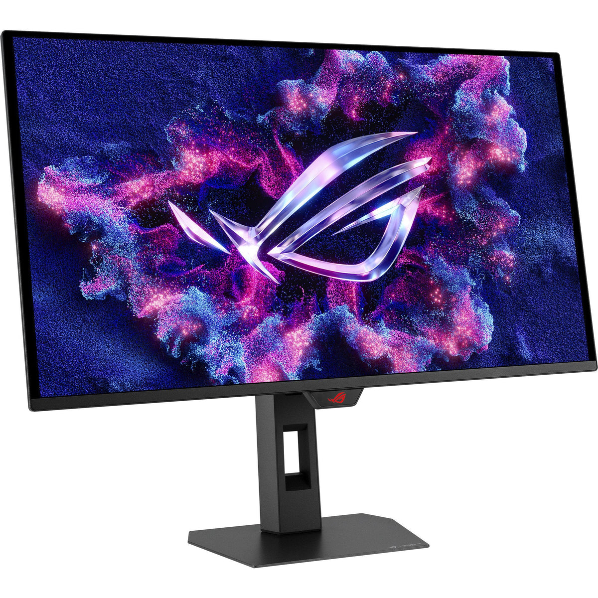 ASUS ROG Strix XG27AQDPG – skråt forfra med højdejusterbar fod