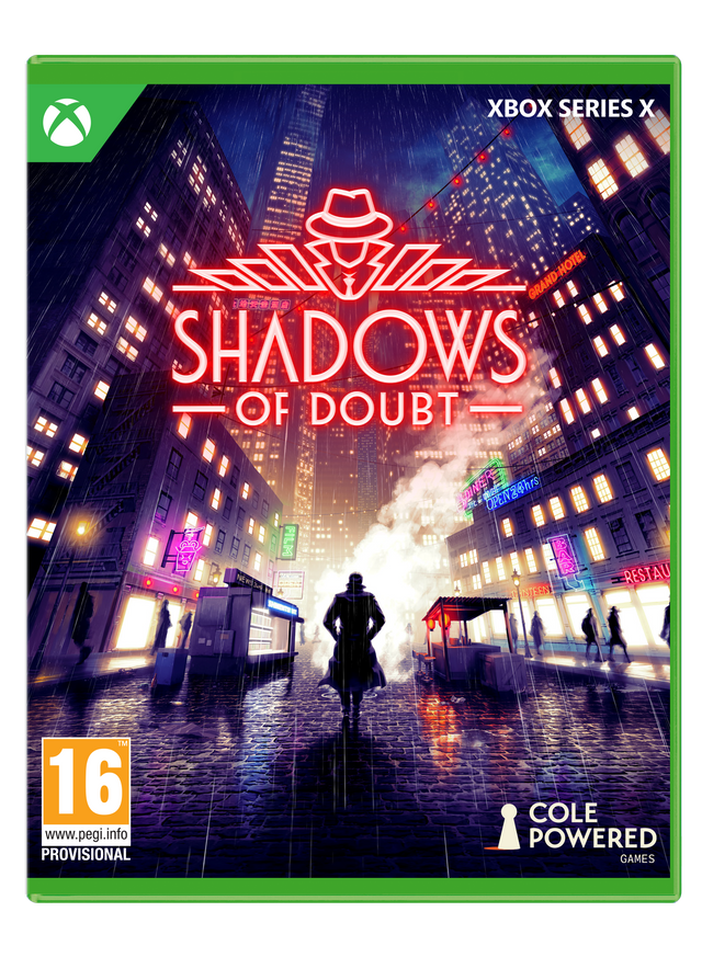 Shadows of Doubt – Xbox Series X – spillets forside