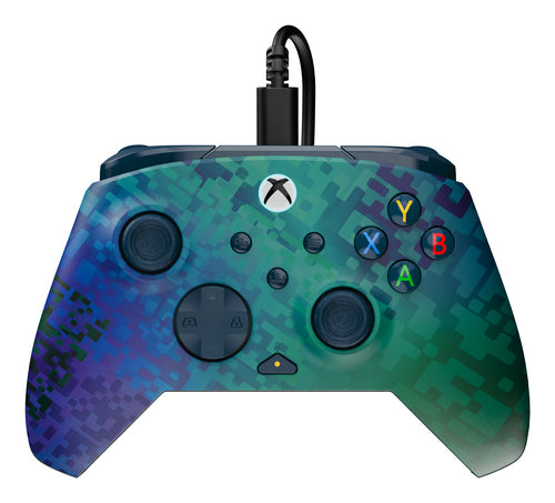 Turtle Beach Rematch Advanced Glitch Green – Xbox/PC – Front med kabel