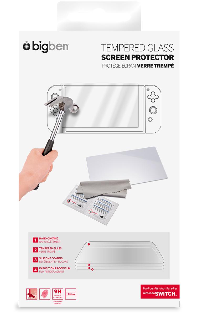 Nacon - Tempered Glass Screen Protector - Nintendo Switch Geekd