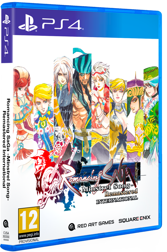 Romancing SaGa -Minstrel Song- Remastered International – PlayStation 4 – spilomslag
