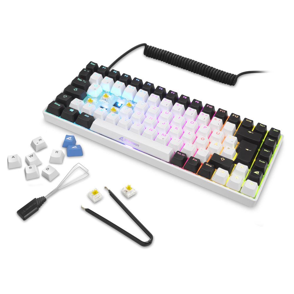 Sharkoon SGK50 S3 White, Gateron Yellow Sharkoon
