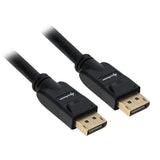 Sort Sharkoon DisplayPort-kabel med forgyldte DisplayPort-stik