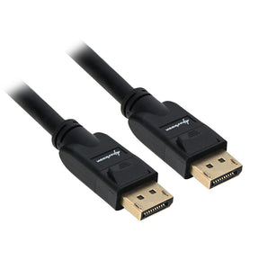 Sort Sharkoon DisplayPort-kabel med forgyldte DisplayPort-stik