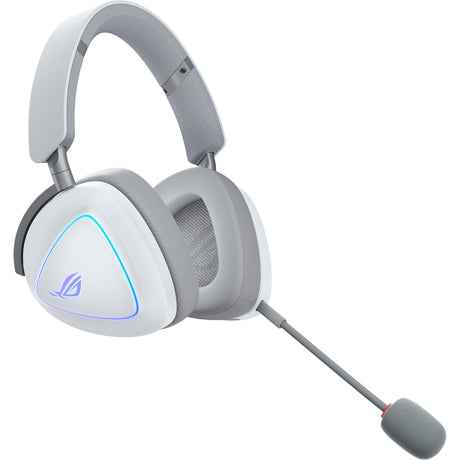 Hvidt ASUS ROG Delta II med aftagelig mikrofon