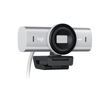 Logitech - MX Brio Ultra HD 4K Collaboration and Streaming Webcam - Pale Grey