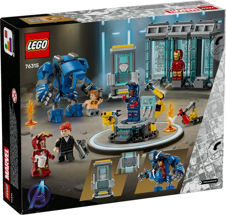 LEGO 76315 Marvel Super Heroes Iron Man's Laboratory: Hall of Armor