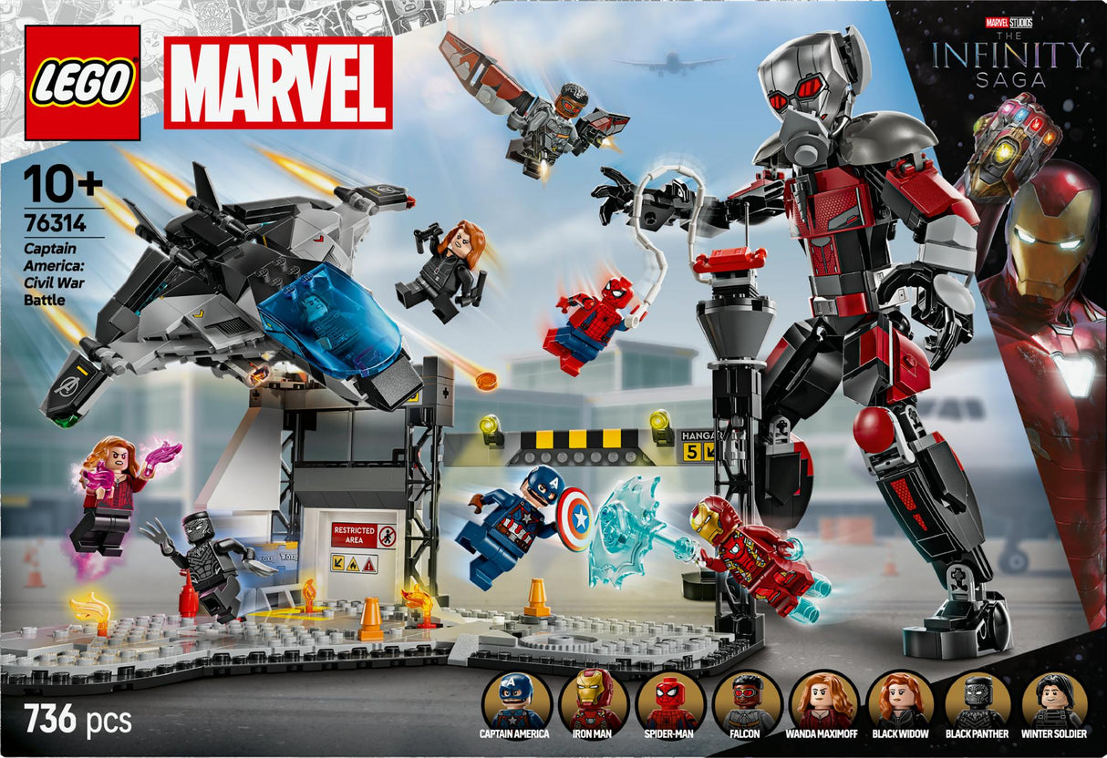 LEGO 76314 Marvel Super Heroes Captain America: Civil War Action Duel LEGO