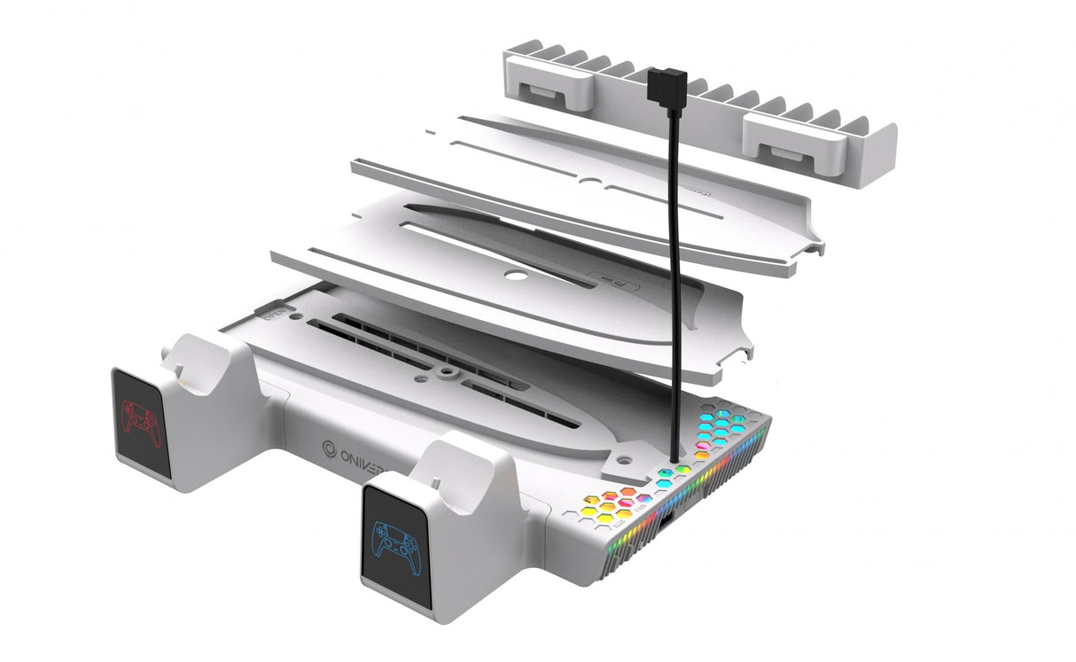 Oniverse Ps5 Nexus 5 Multifunction Stand For Ps5 - White ONIVERSE