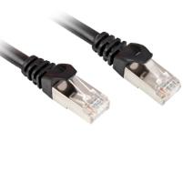 Sort Sharkoon Cat6-patchkabel med RJ45-hanstik i begge ender